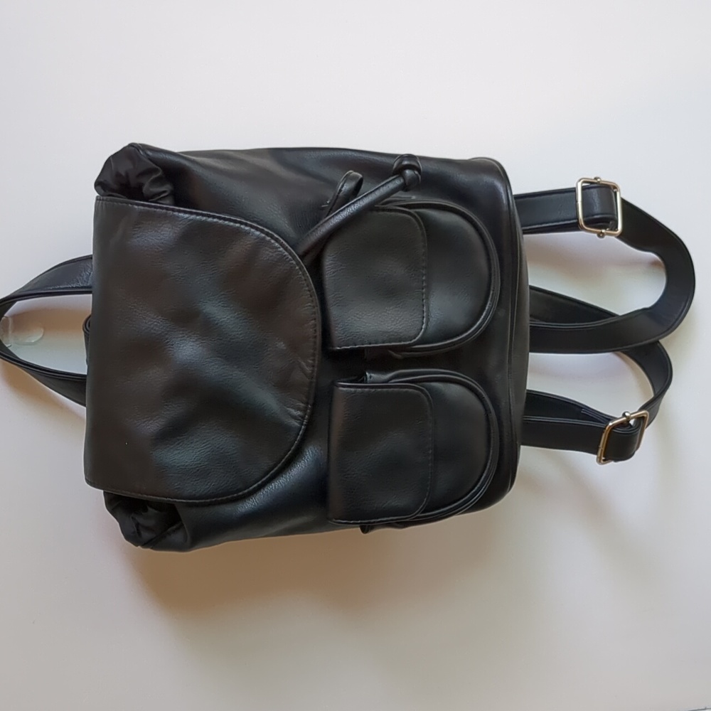 Wild Fable black faux leather backpack